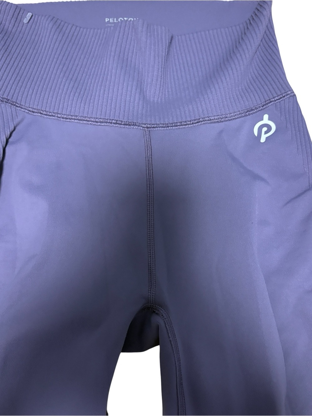 Peloton Lavender Purple Ribbed XS Workout Pants Run Bike Yoga Like New